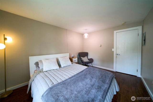 34012 1st Pl S # J, Federal Way, WA 98003 - bedroom with baseboards and wood finished floors