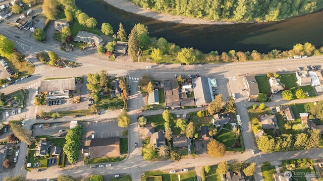 drone / aerial view with a residential view