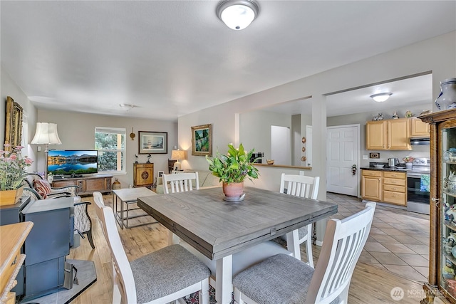 view of dining space