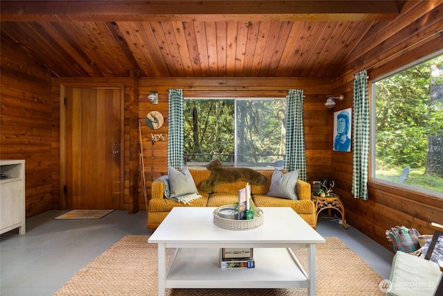 view of sunroom