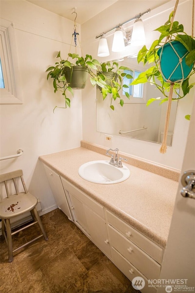 bathroom featuring vanity