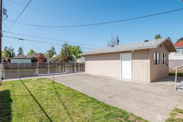 exterior space with fence