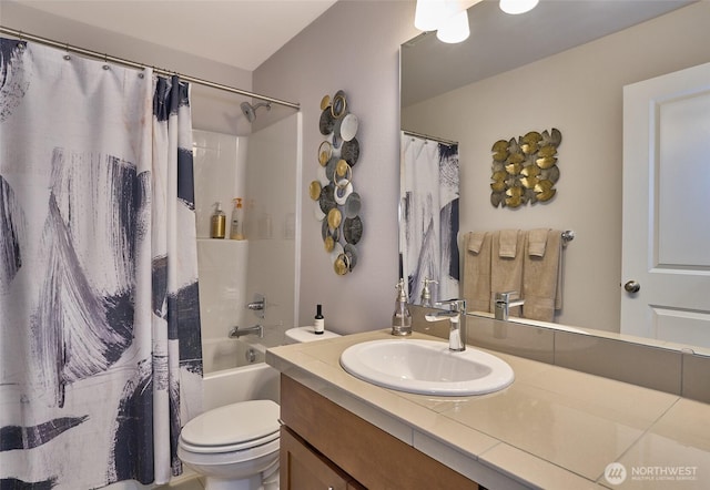 13146 83rd Ln S, Seattle, WA 98178 - full bath featuring vanity, shower / bath combo, and toilet