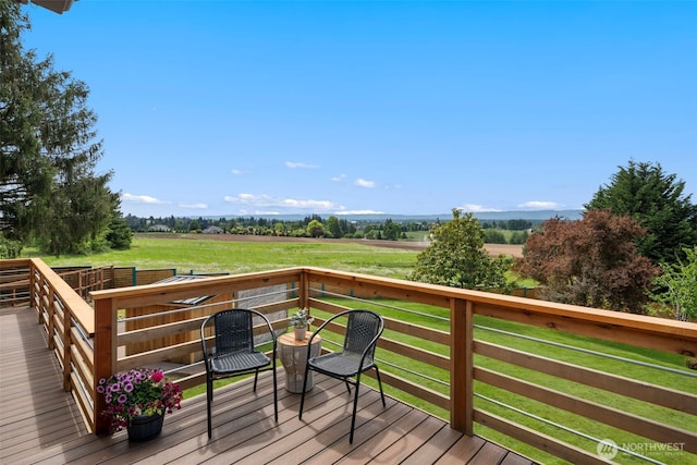 6409 NW 202nd Cir, Ridgefield, WA 98642 - wooden deck with a view of rural / pastoral area