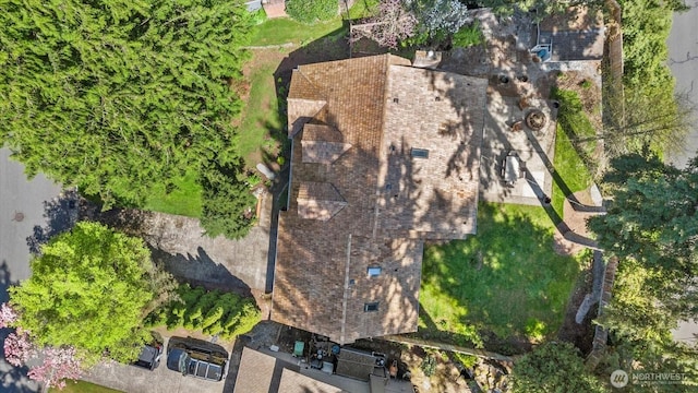 aerial view of property's location