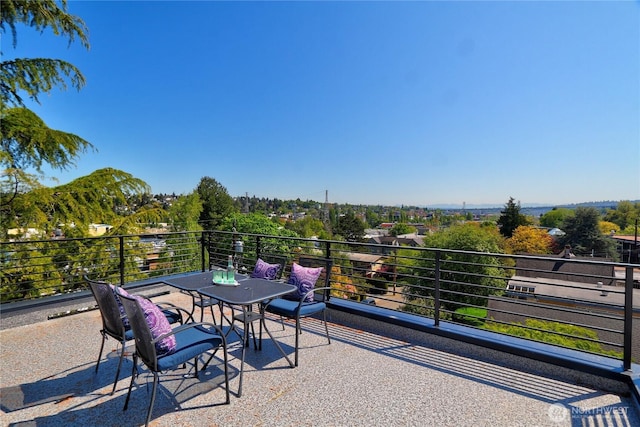 627A W Emerson St, Seattle, WA 98119 - view of patio / terrace with a balcony