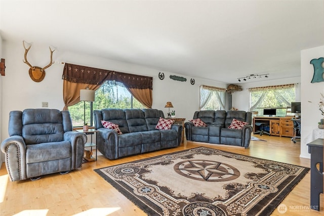 584 Gish Rd, Onalaska, WA 98570 - living area with wood finished floors