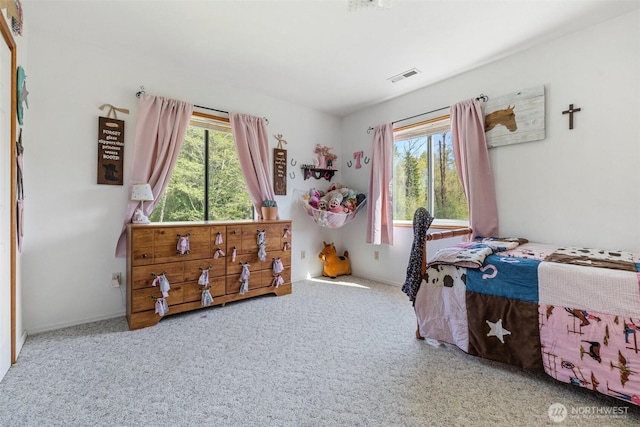 584 Gish Rd, Onalaska, WA 98570 - carpeted bedroom with visible vents