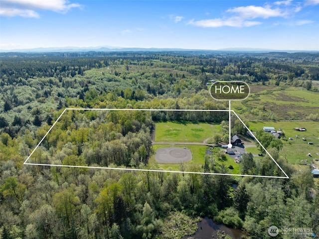 584 Gish Rd, Onalaska, WA 98570 - drone / aerial view with a forest view