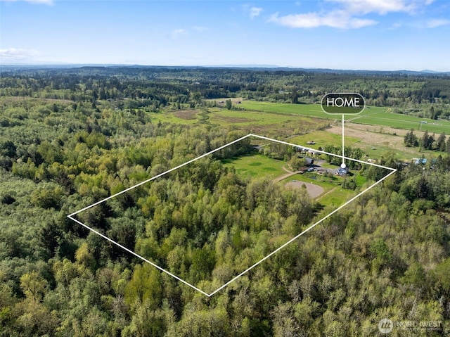 584 Gish Rd, Onalaska, WA 98570 - bird's eye view featuring a forest view