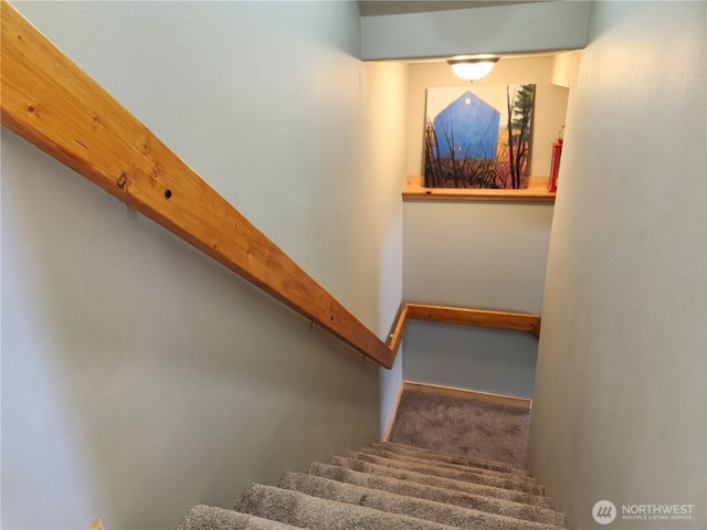 view of stairway