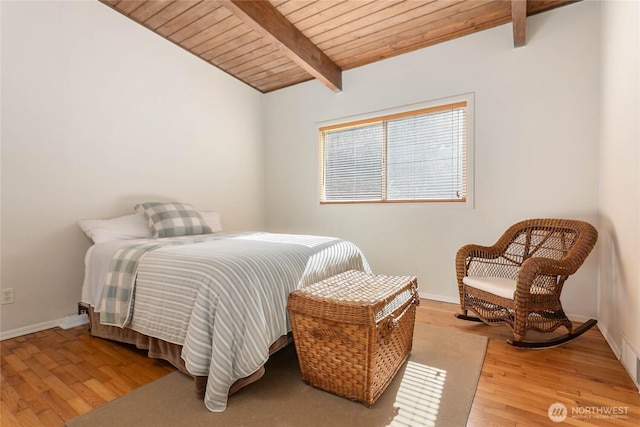 3003 Haxton Way, Bellingham, WA 98226 - bedroom with light wood finished floors, wooden ceiling, and baseboards