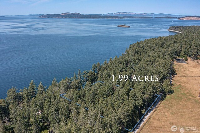 30 Smugglers Rowe, Henry Island, WA 98250 - drone / aerial view of a water and mountain view