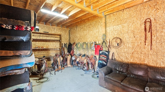 view of storage area