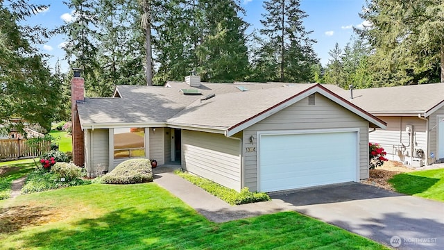 1324 Boise St, Fircrest, WA 98466 - view of front of house featuring a chimney and roof with shingles