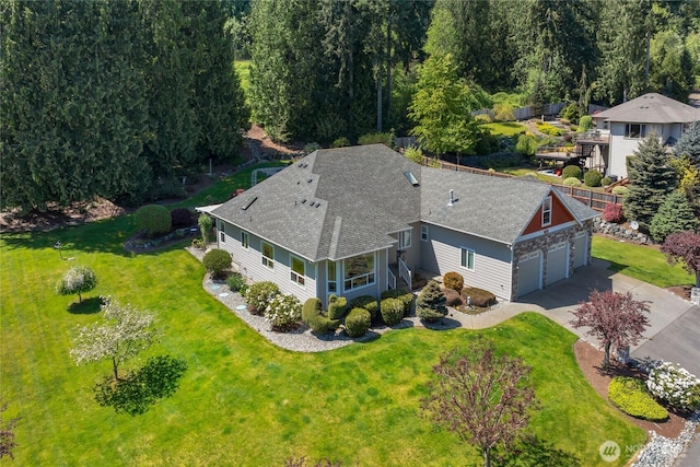 birds eye view of property