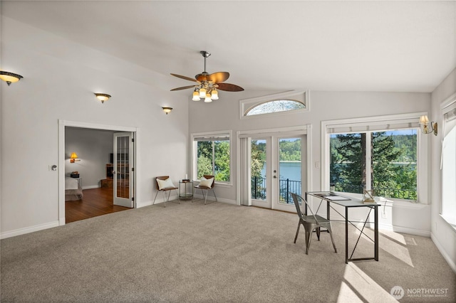 7295 Navajo Trl NE, Bremerton, WA 98311 - sunroom / solarium with french doors and lofted ceiling