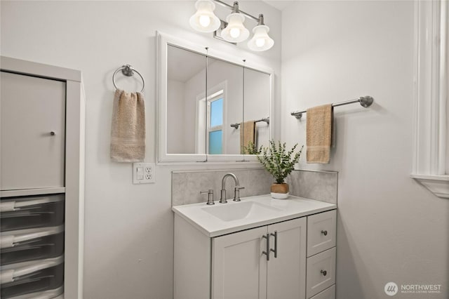 7295 Navajo Trl NE, Bremerton, WA 98311 - bathroom with vanity and beverage cooler