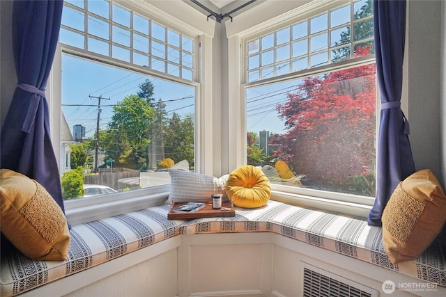 living area featuring healthy amount of natural light