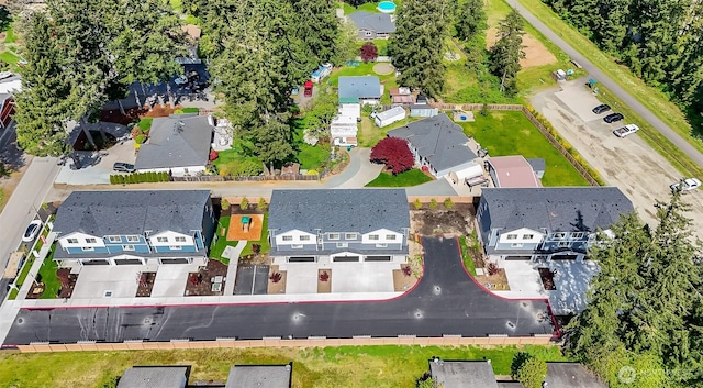 drone / aerial view featuring a residential view