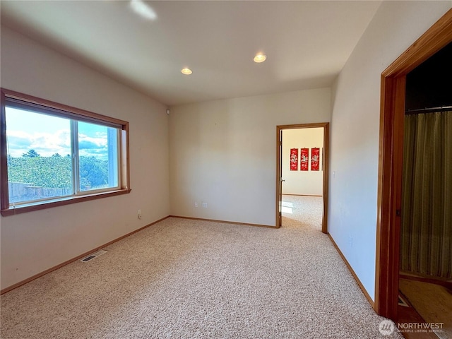 1160 Greenview Ave SW, Ocean Shores, WA 98569 - unfurnished room featuring carpet floors, baseboards, and recessed lighting
