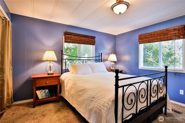 3276 E Harbor Rd, Langley, WA 98260 - bedroom featuring carpet flooring, multiple windows, and visible vents