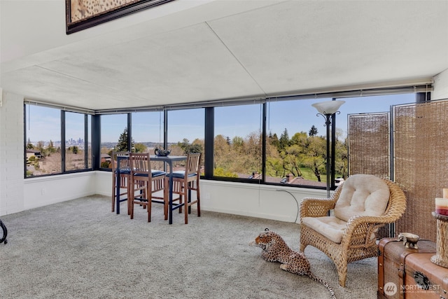 view of sunroom