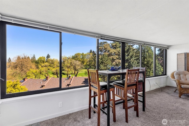 view of sunroom