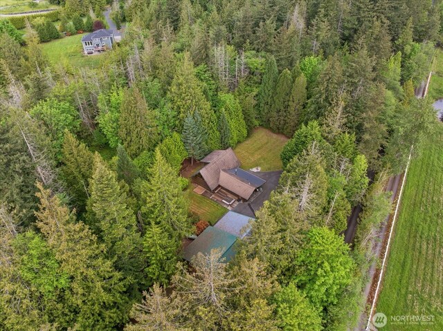 1321 E Smith Rd, Bellingham, WA 98226 - aerial view of property and surrounding area with a forest