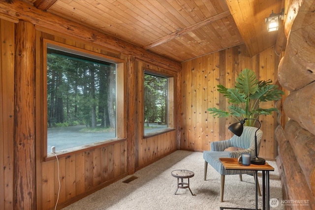 1321 E Smith Rd, Bellingham, WA 98226 - sunroom with beamed ceiling