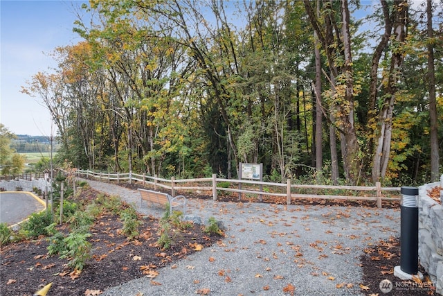 view of road