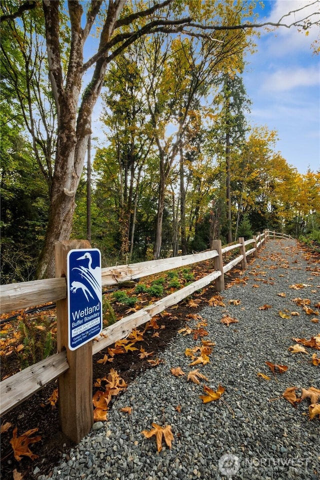 view of road