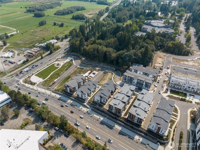 bird's eye view with a residential view