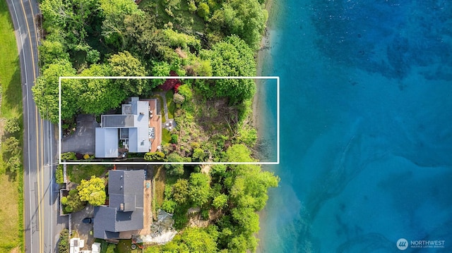 view of property location with property parcel outlined