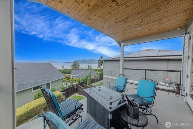 1602 Latitude Cir, Anacortes, WA 98221 - view of patio / terrace featuring a mountain view