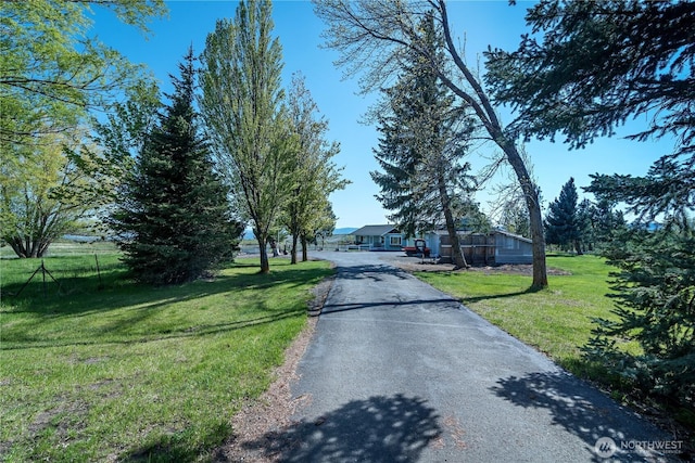 view of street with driveway