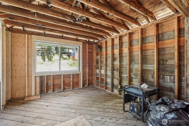 misc room with hardwood / wood-style floors
