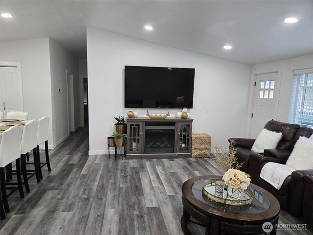 31101 116th Ave SE Unit 30, Auburn, WA 98092 - living room with wood finished floors, recessed lighting, and baseboards