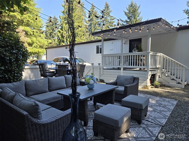 31101 116th Ave SE Unit 30, Auburn, WA 98092 - view of patio / terrace with an outdoor living space and outdoor dining space
