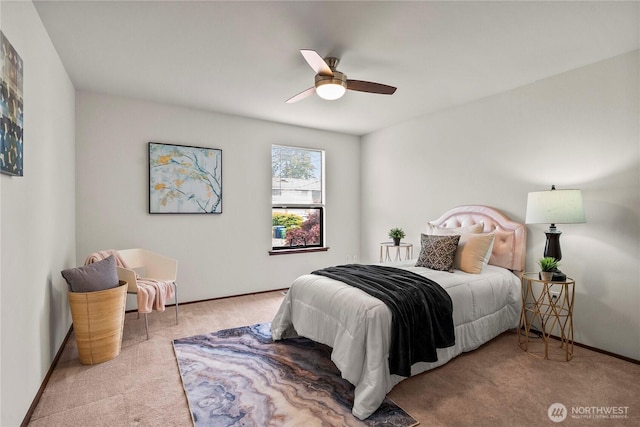 11815 77th Ave S, Seattle, WA 98178 - carpeted bedroom with ceiling fan and baseboards