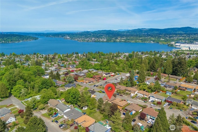 11815 77th Ave S, Seattle, WA 98178 - aerial perspective of suburban area featuring a large body of water