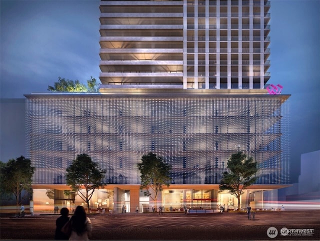 300 Virginia St Unit 2502, Seattle, WA 98101 - view of property at night