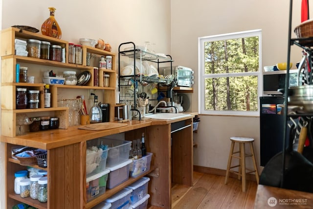 view of storage area
