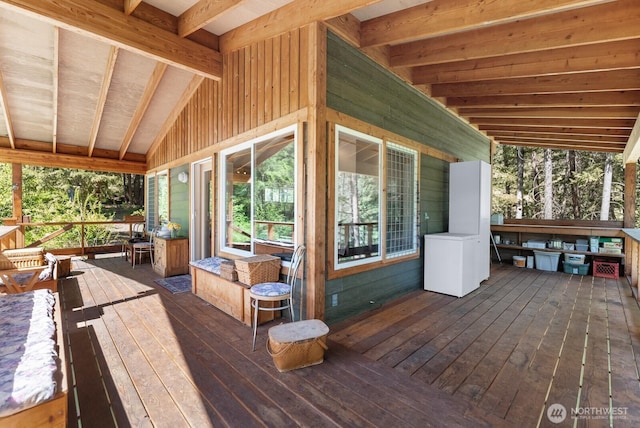 view of wooden terrace
