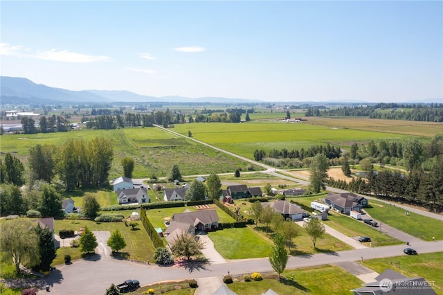 drone / aerial view featuring a rural view