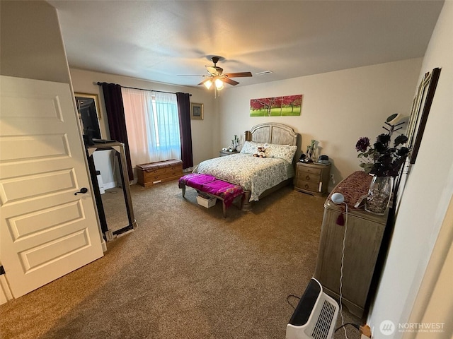1755 E Madera St, Othello, WA 99344 - bedroom with a ceiling fan and carpet