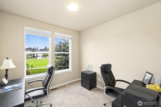 18709 138th Street Ct E, Bonney Lake, WA 98391 - office space with baseboards and light colored carpet