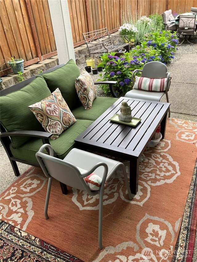 18709 138th Street Ct E, Bonney Lake, WA 98391 - balcony featuring a patio and an outdoor living space