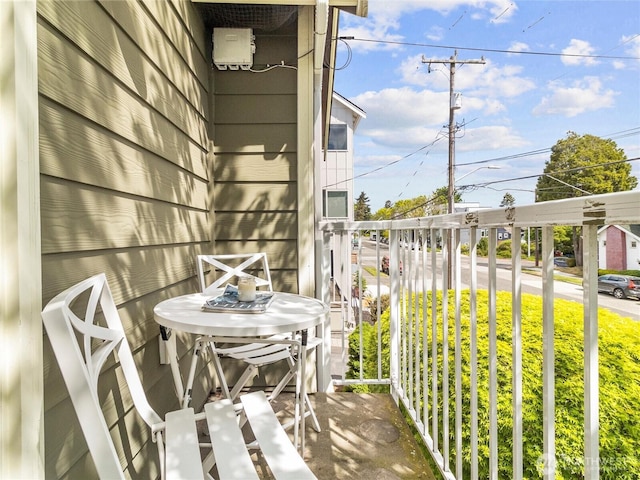 view of balcony
