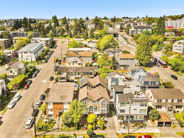 aerial perspective of suburban area